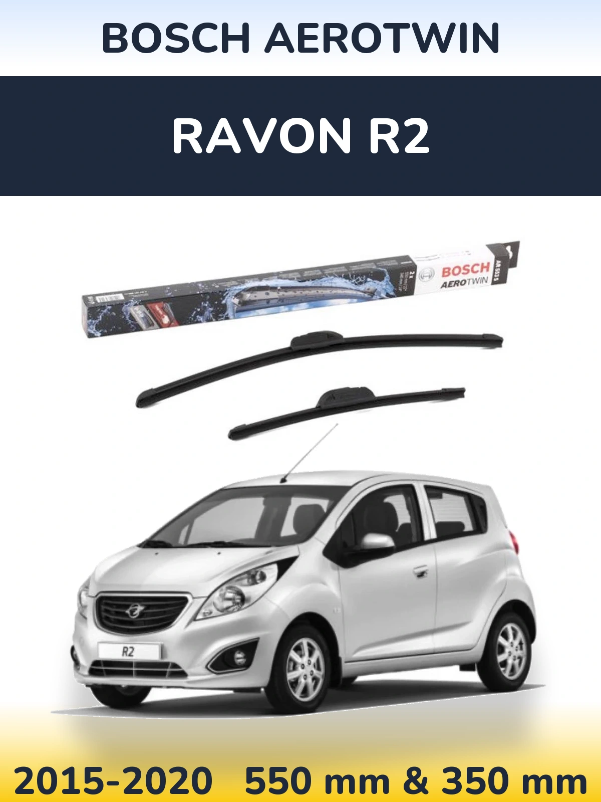 Torkarblad BOSCH AeroTwin för Ravon R2