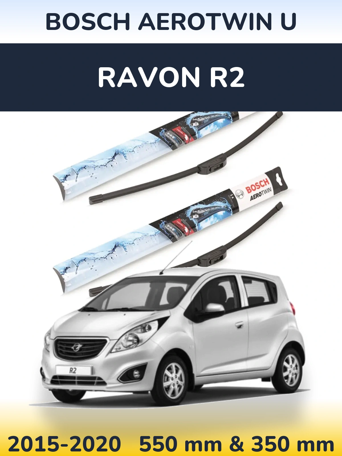 Torkarblad BOSCH AeroTwin U för Ravon R2
