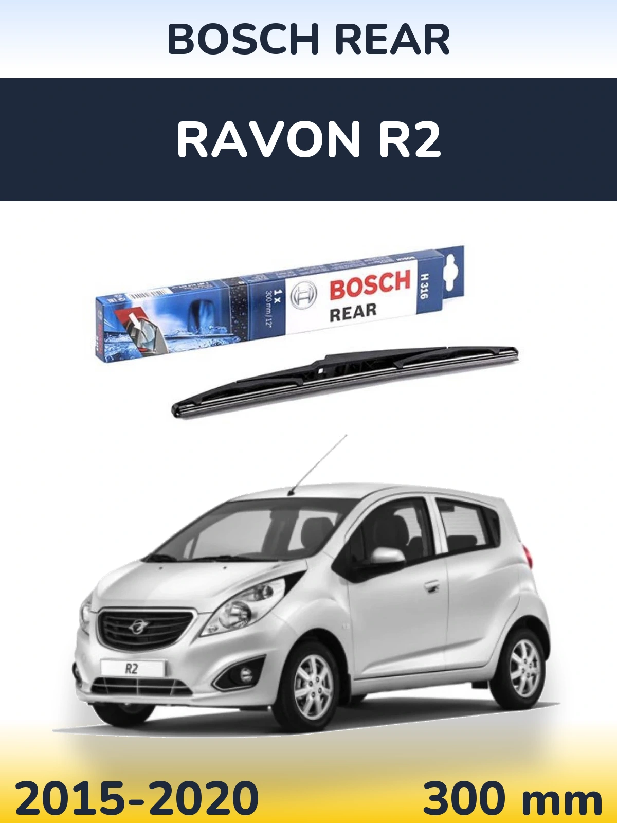 Torkarblad BOSCH Rear för Ravon R2