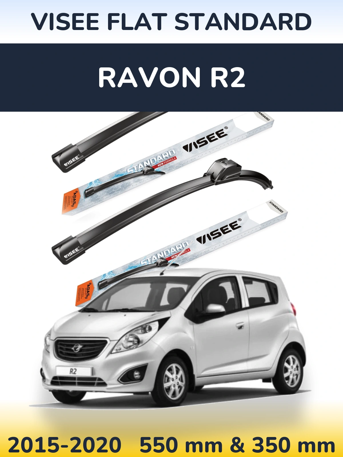 Torkarblad VISEE FLAT STANDARD för Ravon R2