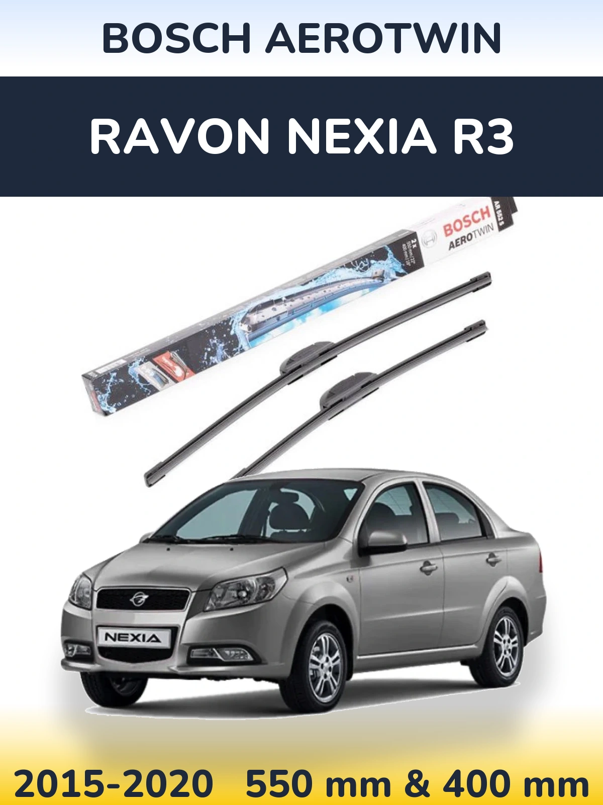 Torkarblad BOSCH AeroTwin för Ravon Nexia R3