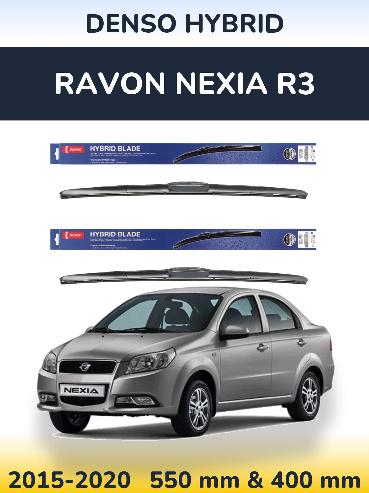 Torkarblad Denso Hybrid för Ravon Nexia R3