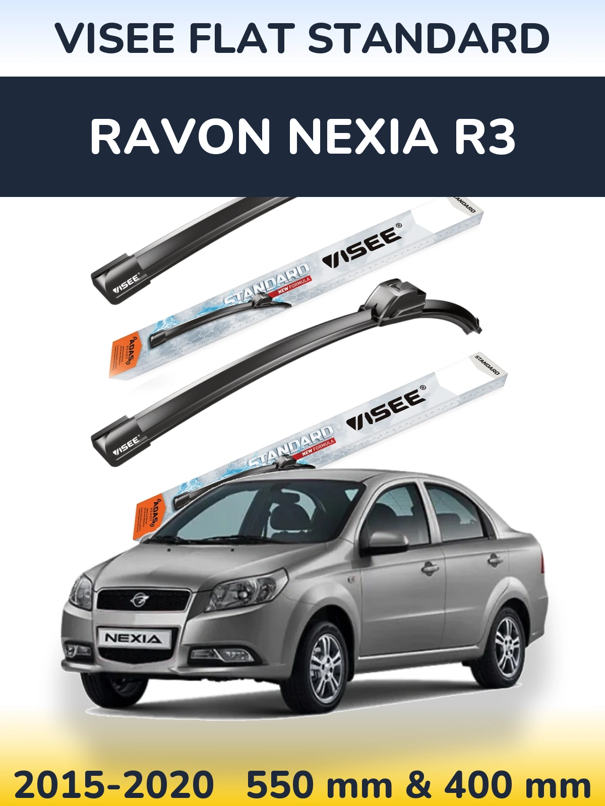 Torkarblad VISEE FLAT STANDARD för Ravon Nexia R3
