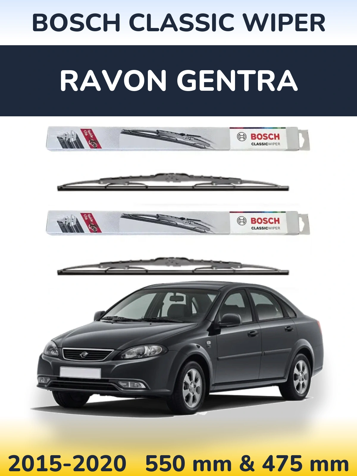 Torkarblad BOSCH Classic Wiper för Ravon Gentra