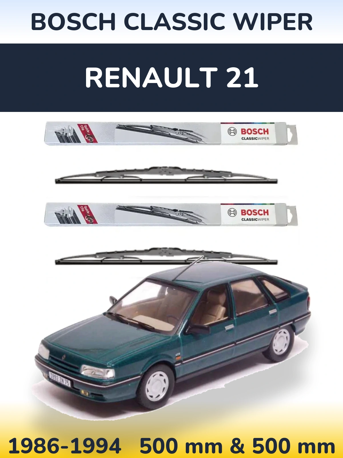 Torkarblad BOSCH Classic Wiper för Renault 21