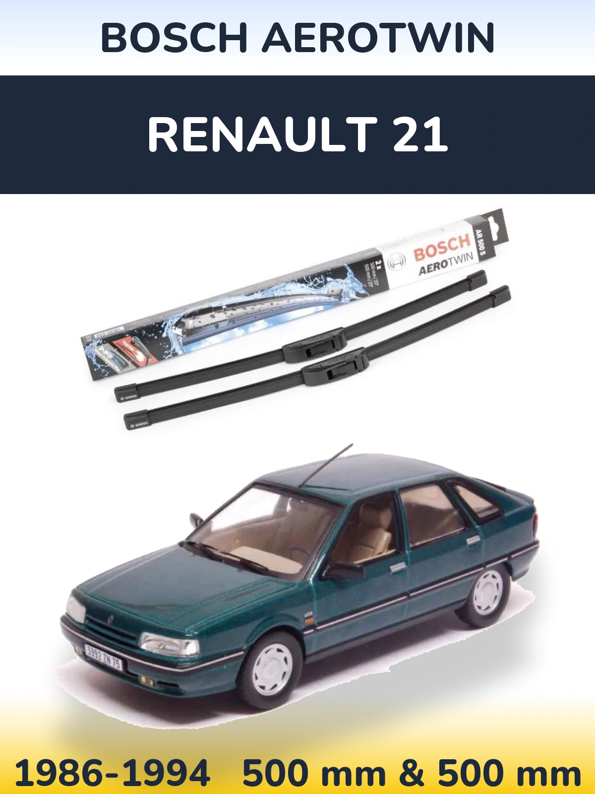 Torkarblad BOSCH AeroTwin för Renault 21
