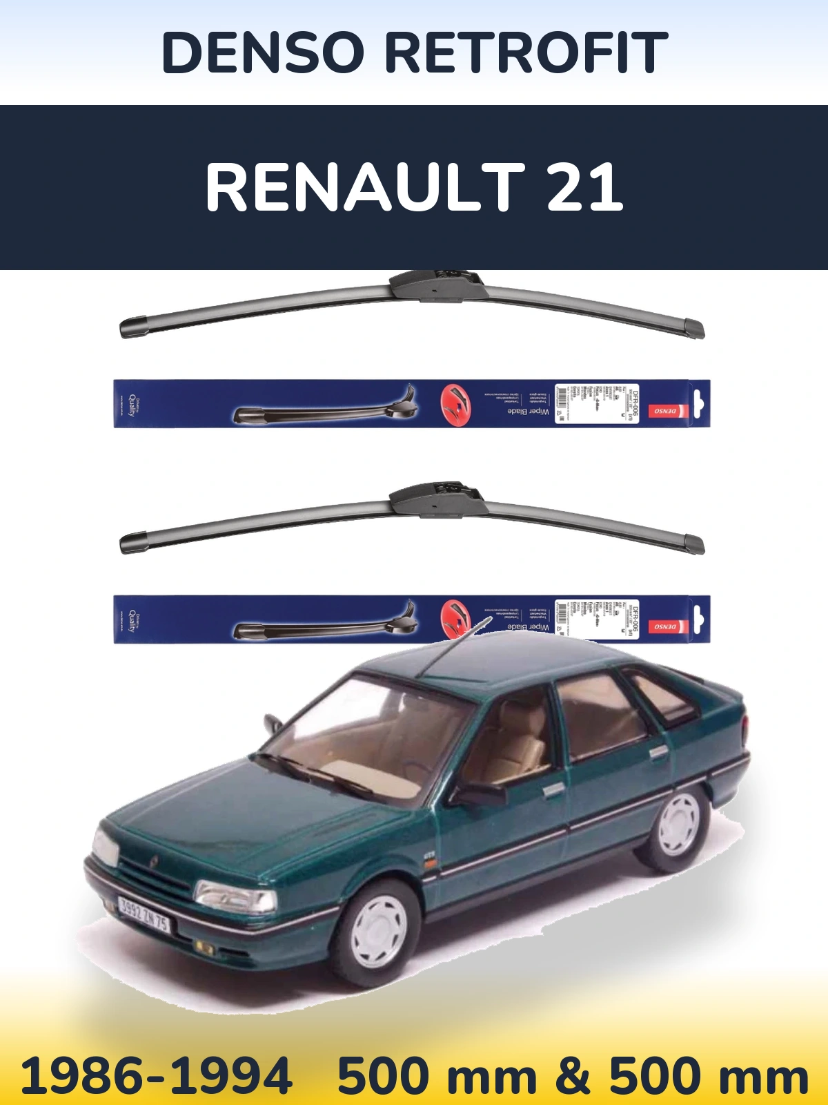 Torkarblad Denso Retrofit för Renault 21