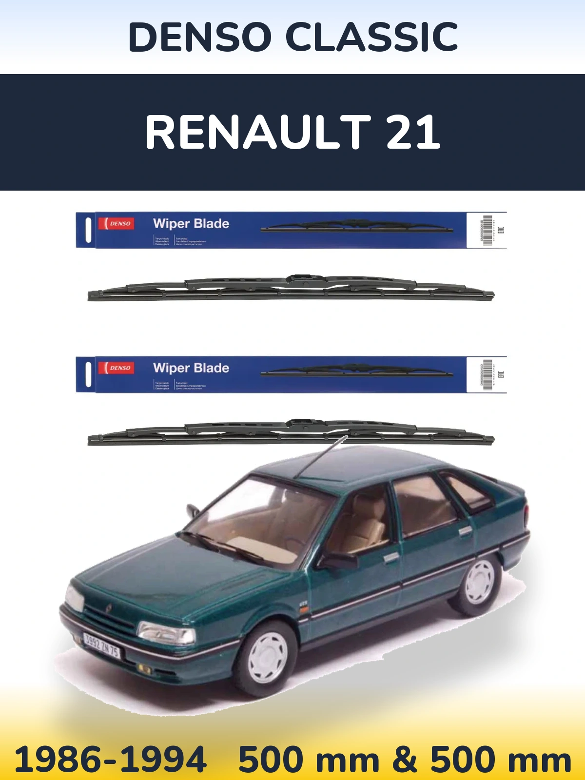 Torkarblad Denso Classic för Renault 21