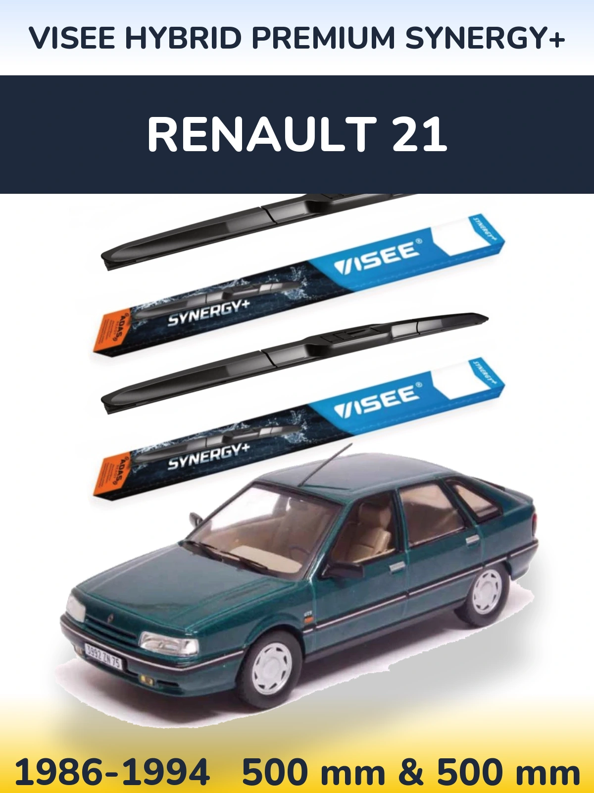 Torkarblad VISEE HYBRID PREMIUM SYNERGY+ för Renault 21