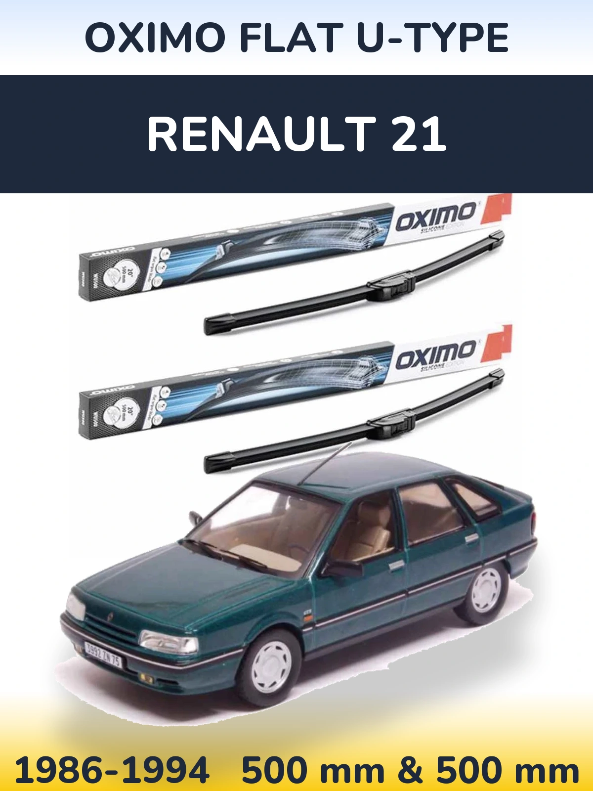 Torkarblad Oximo Flat U-type för Renault 21