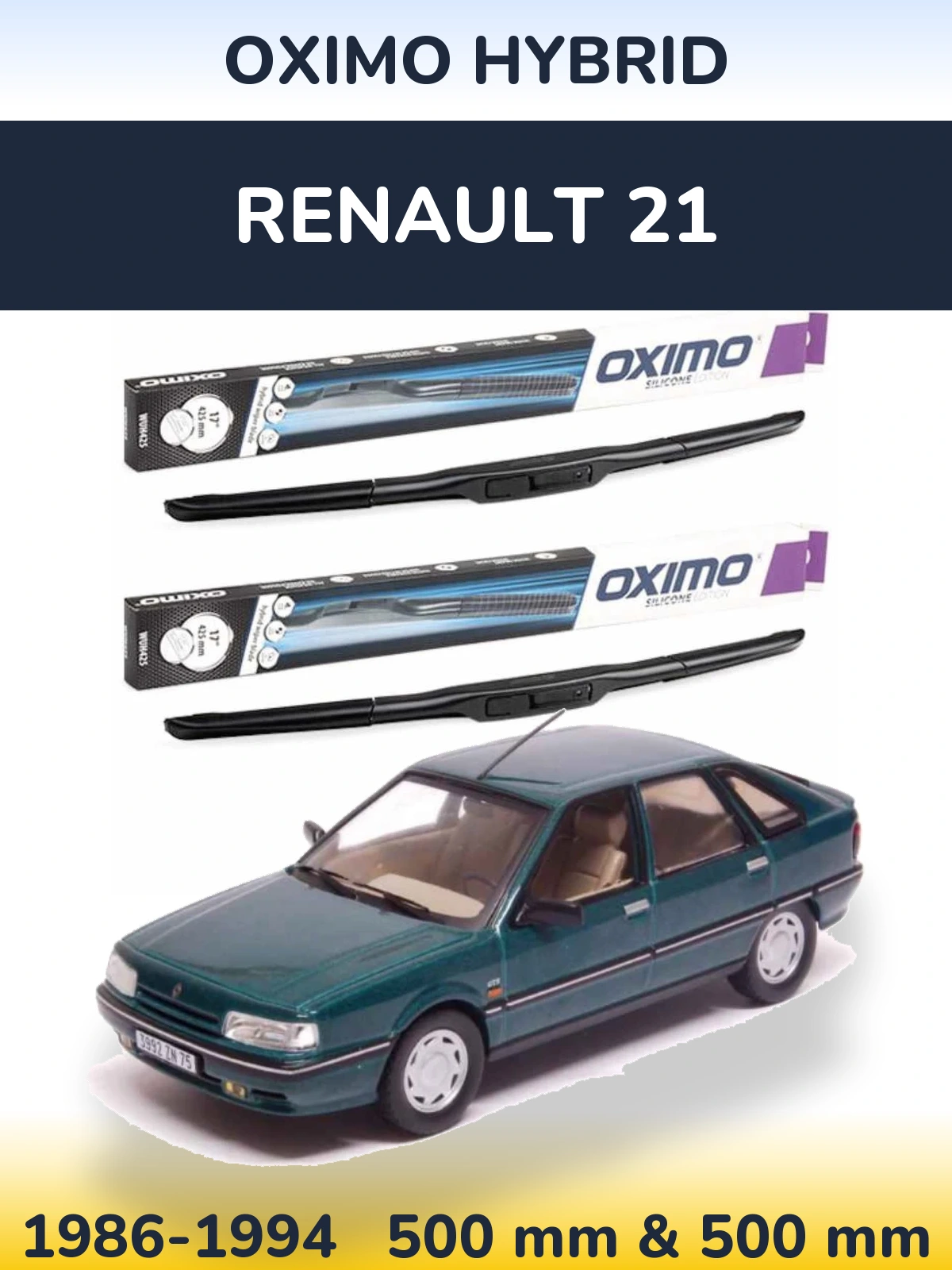 Torkarblad Oximo Hybrid för Renault 21