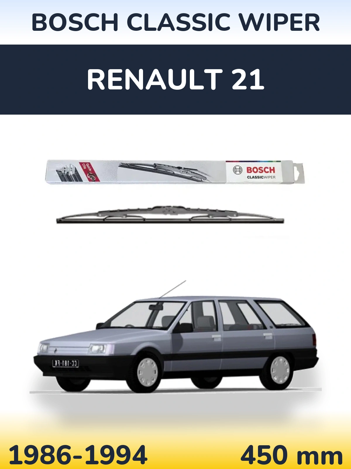 Torkarblad BOSCH Classic Wiper för Renault 21