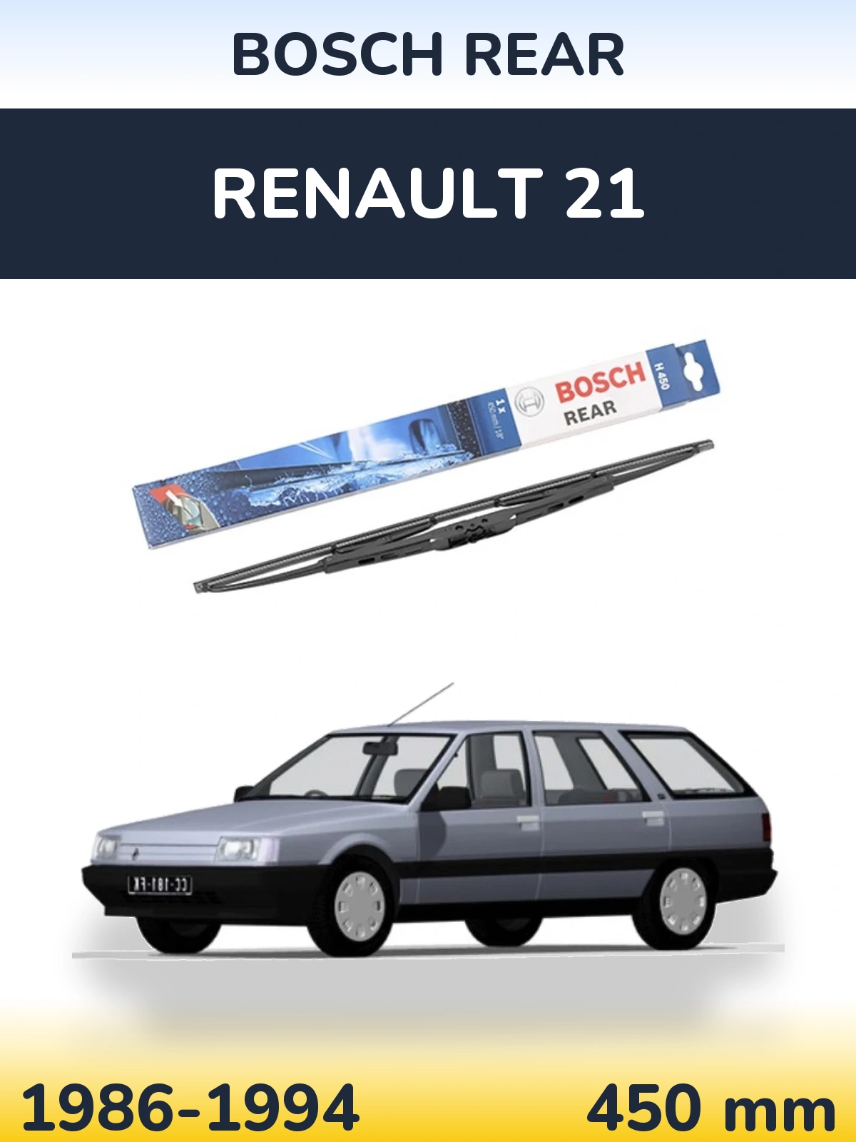 Torkarblad BOSCH Rear för Renault 21