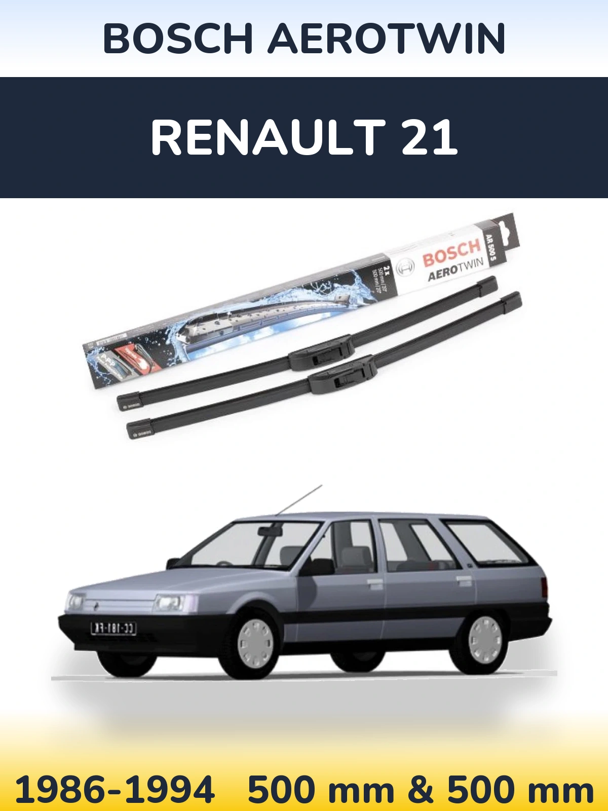 Torkarblad BOSCH AeroTwin för Renault 21