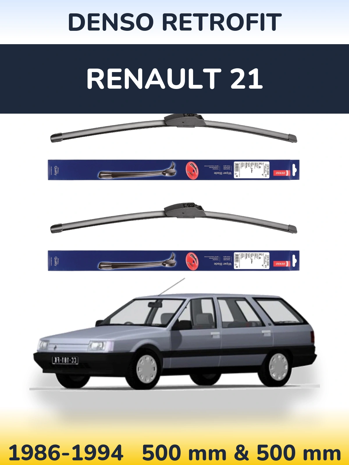 Torkarblad Denso Retrofit för Renault 21