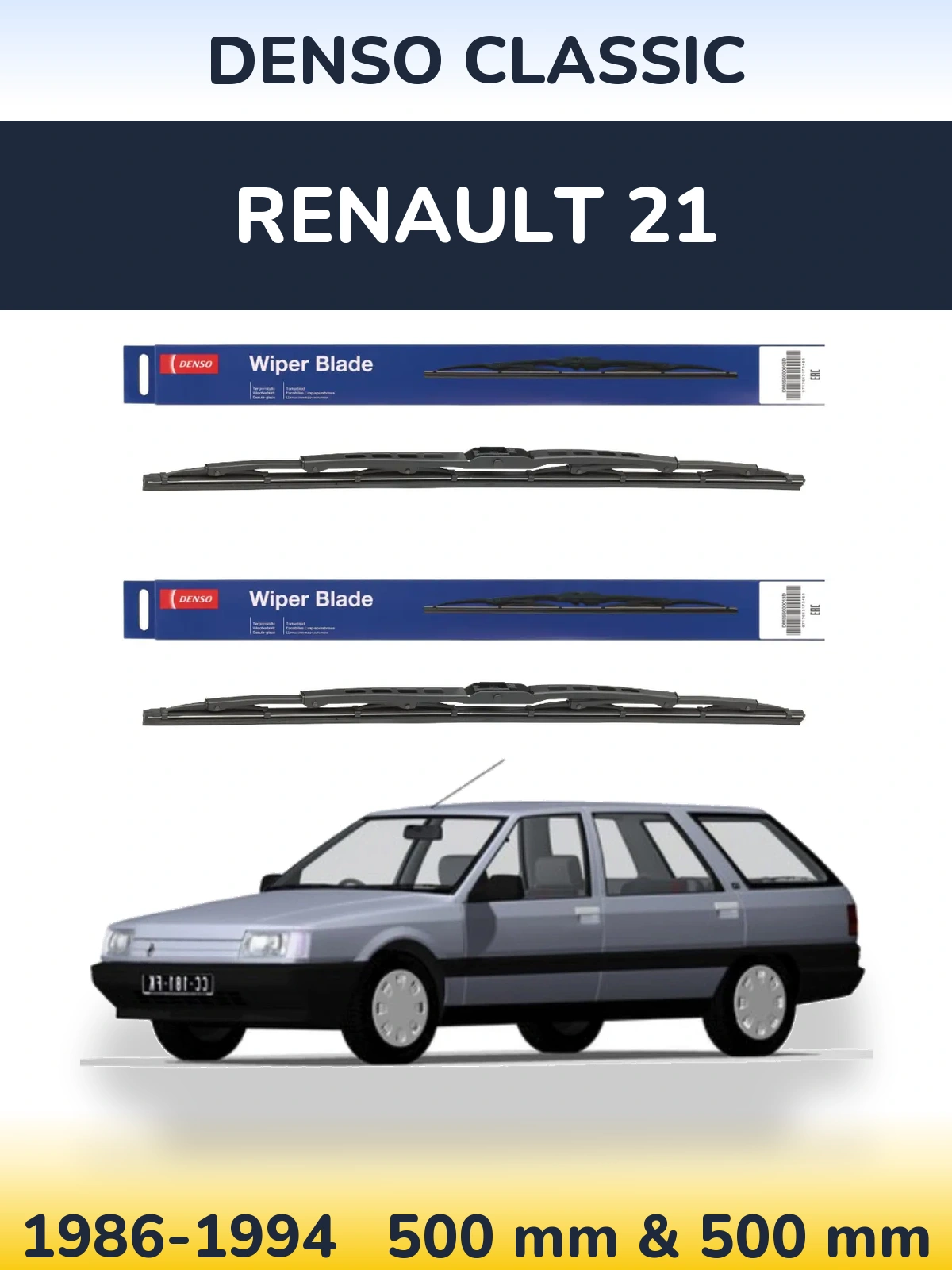 Torkarblad Denso Classic för Renault 21