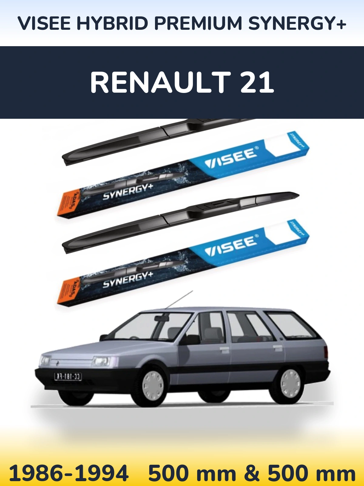 Torkarblad VISEE HYBRID PREMIUM SYNERGY+ för Renault 21