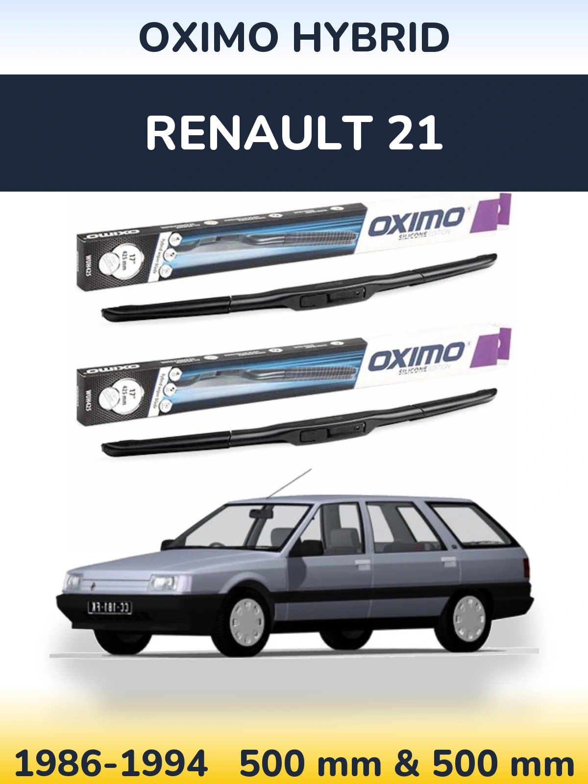 Torkarblad Oximo Hybrid för Renault 21