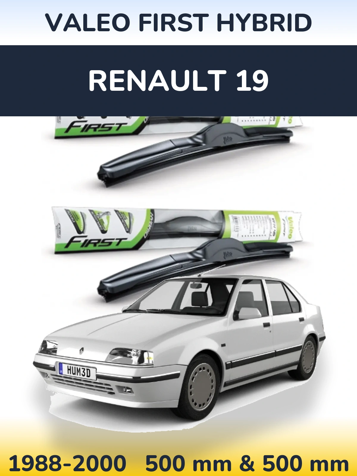Torkarblad Valeo First Hybrid för Renault 19