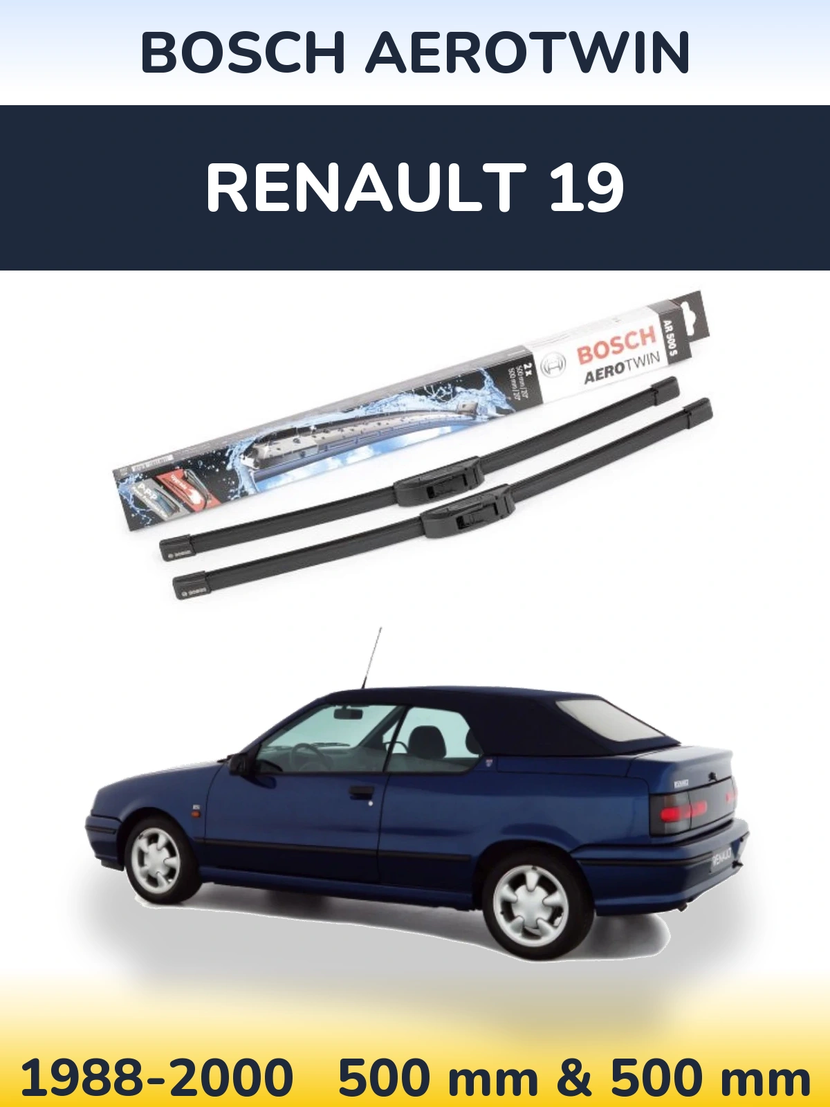 Torkarblad BOSCH AeroTwin för Renault 19