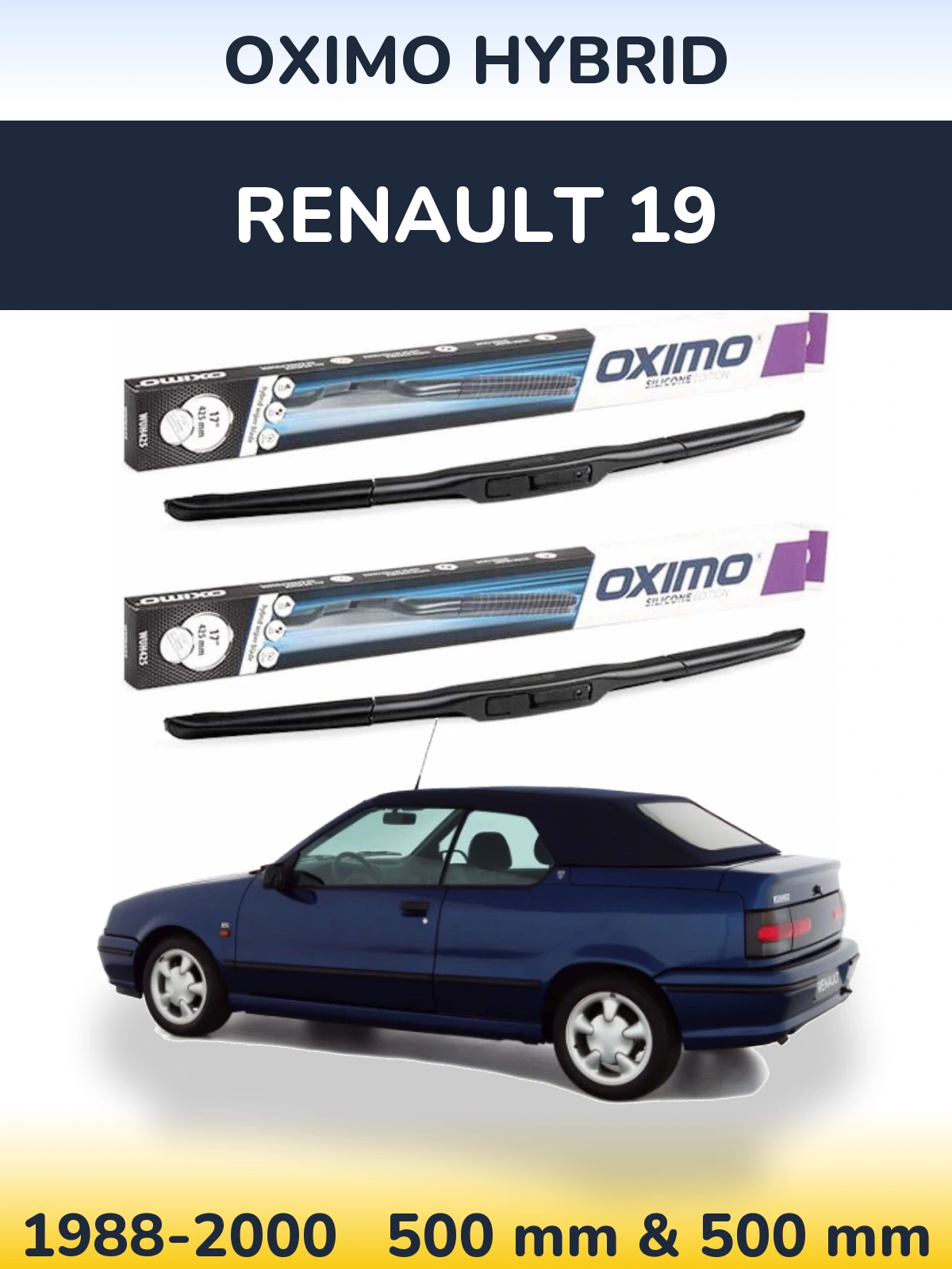 Torkarblad Oximo Hybrid för Renault 19