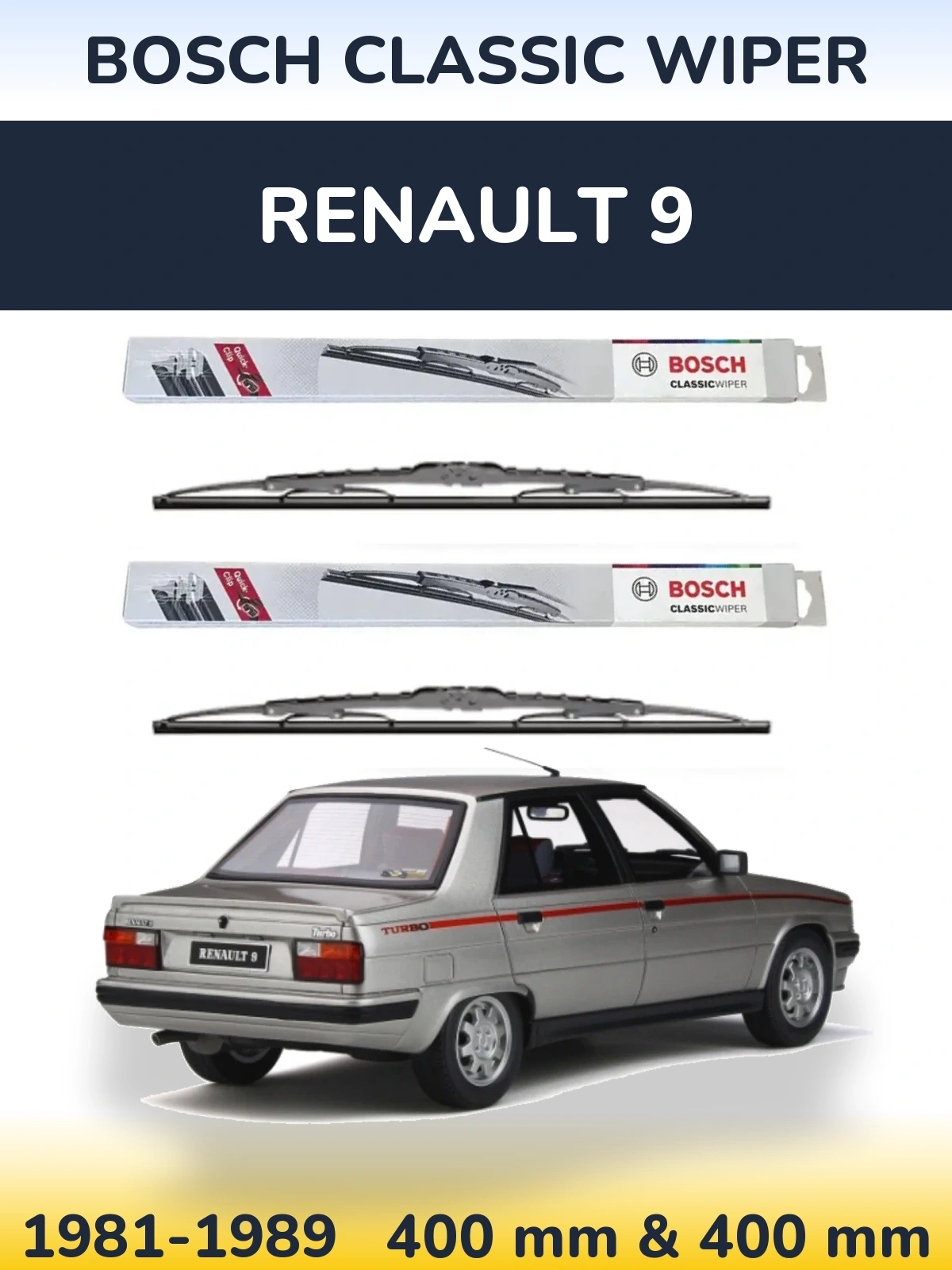 Torkarblad BOSCH Classic Wiper för Renault 9