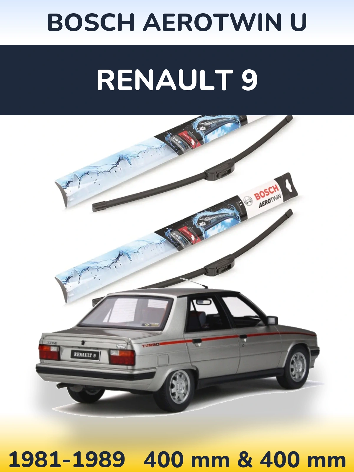 Torkarblad BOSCH AeroTwin U för Renault 9
