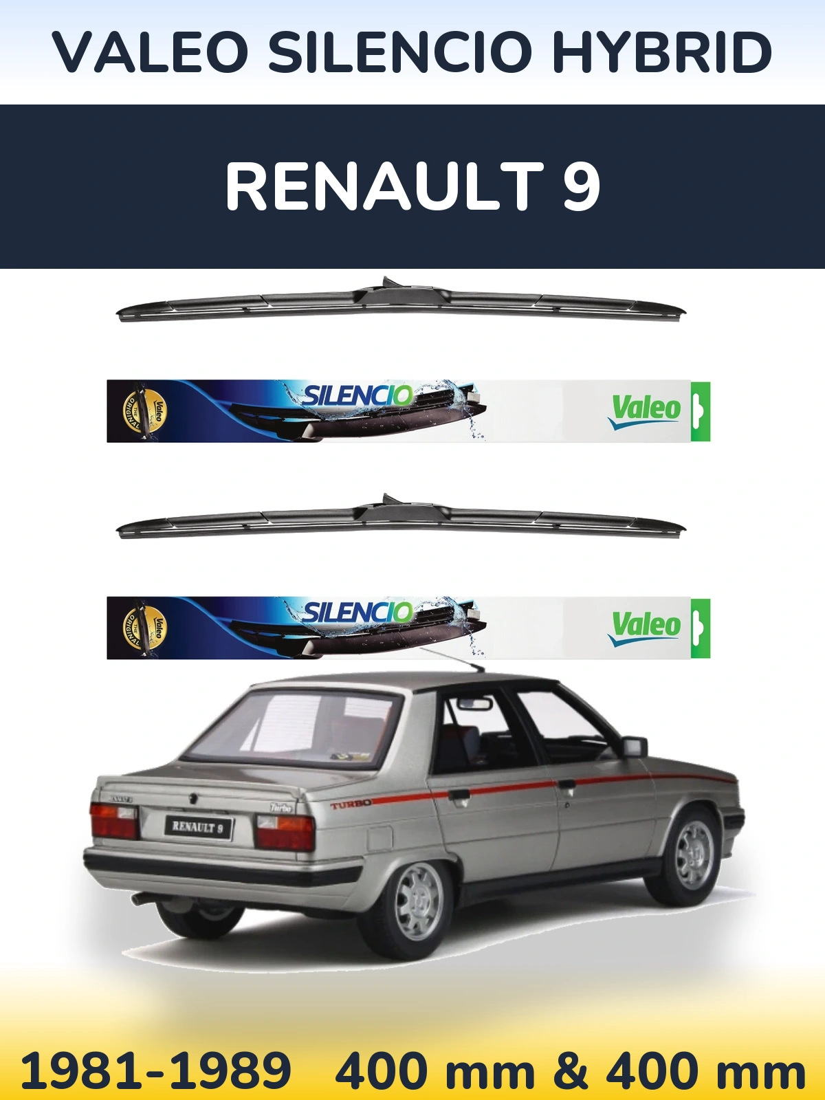 Torkarblad Valeo Silencio Hybrid för Renault 9