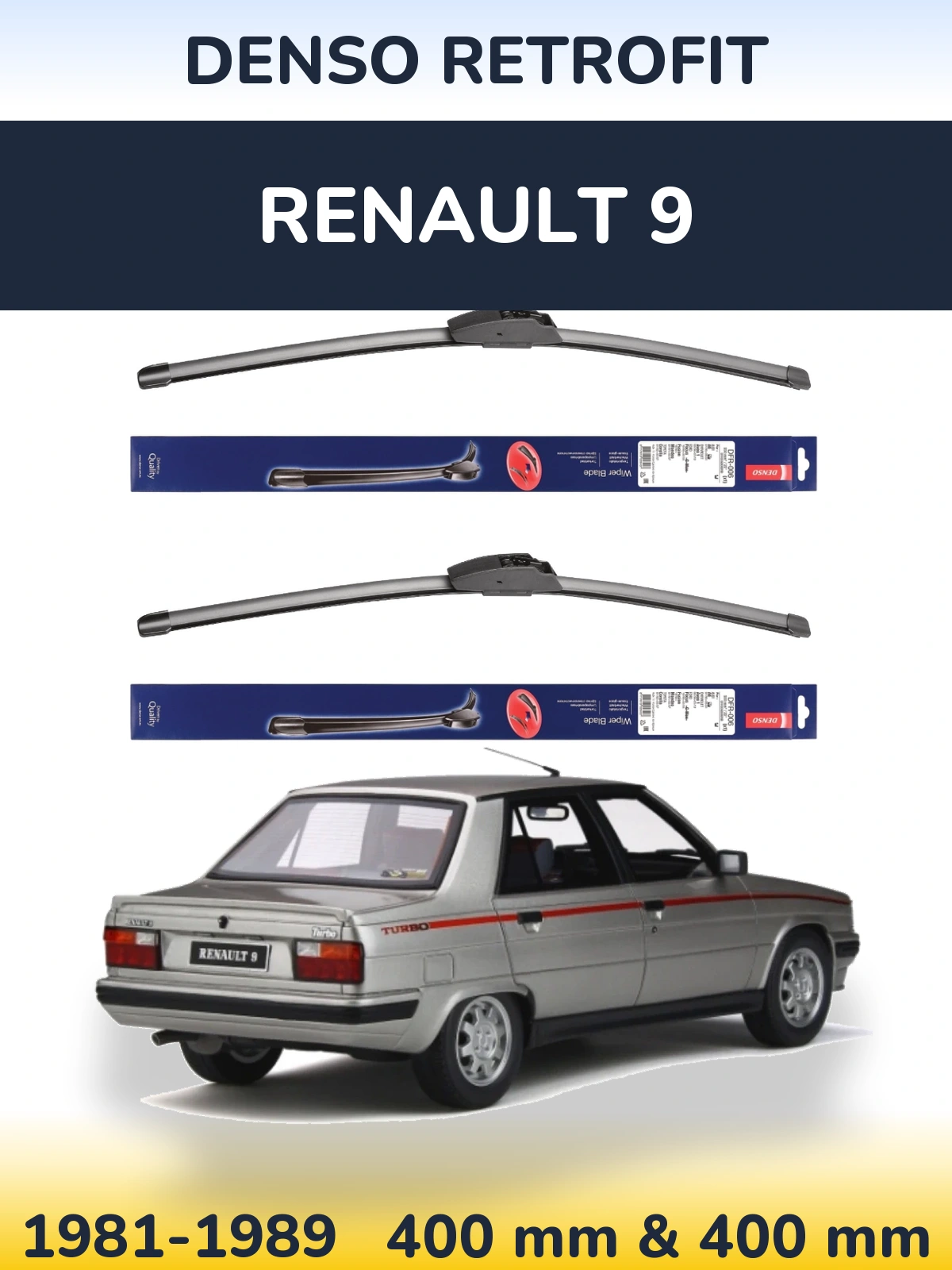Torkarblad Denso Retrofit för Renault 9