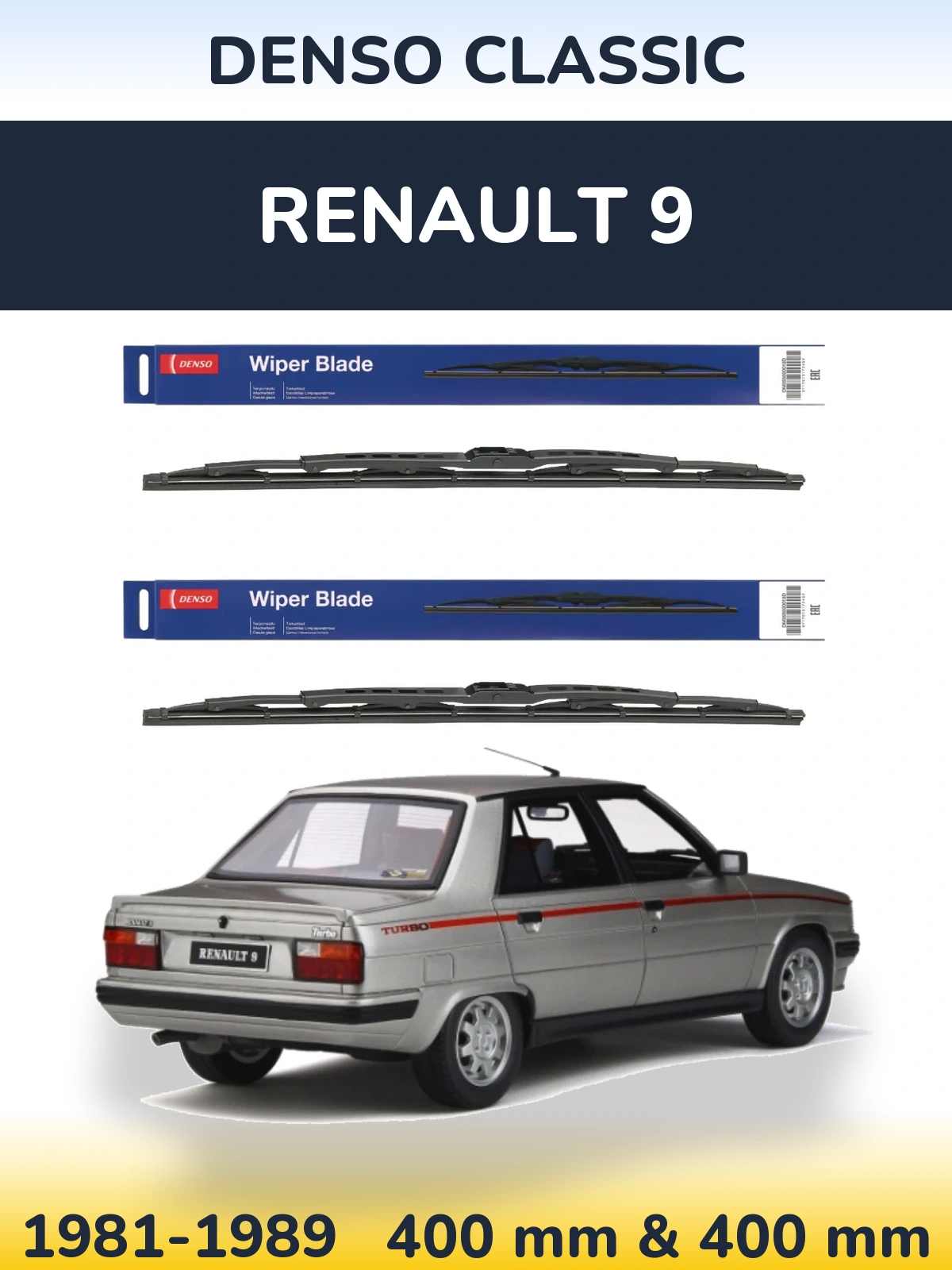 Torkarblad Denso Classic för Renault 9