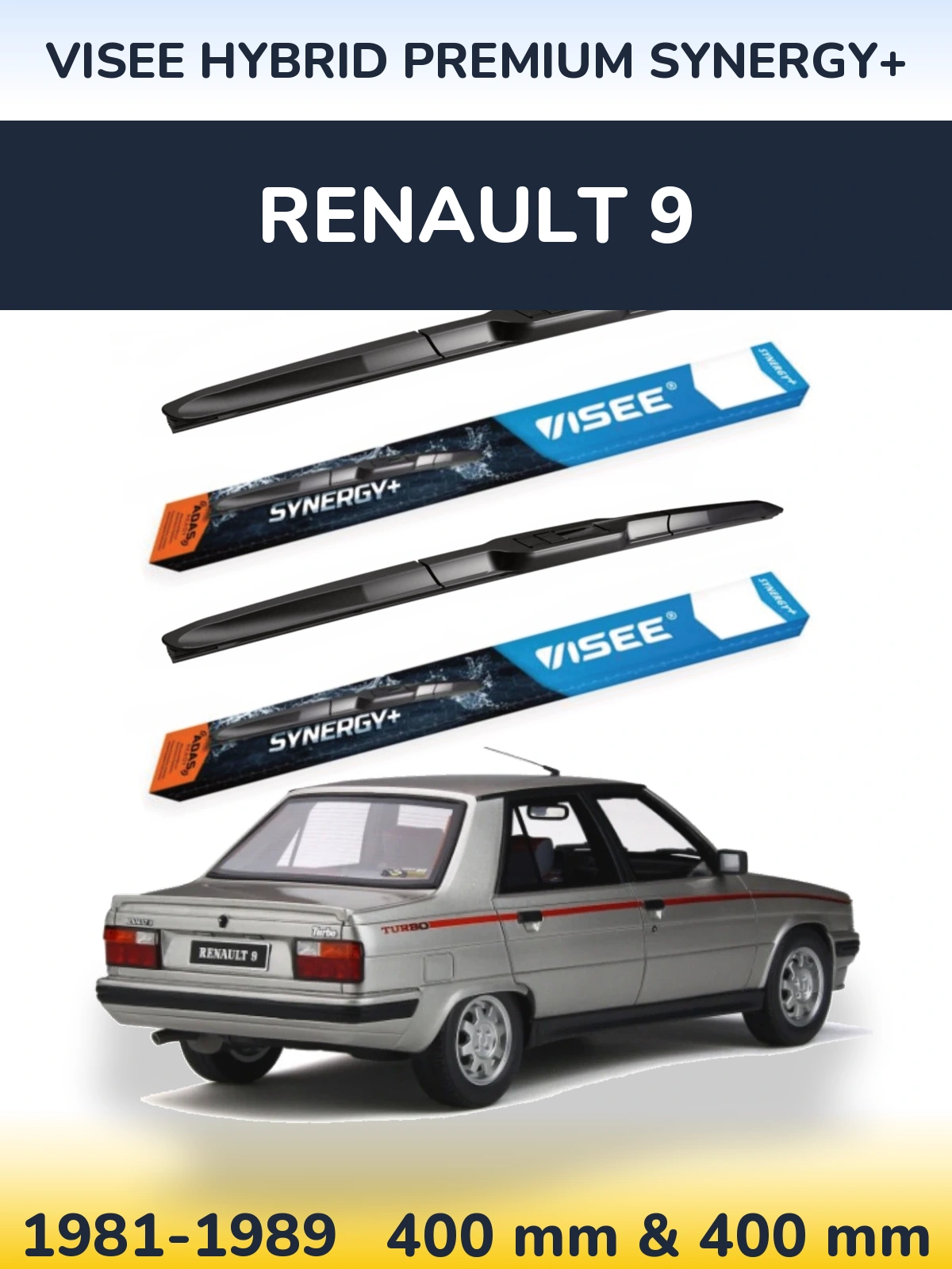 Torkarblad VISEE HYBRID PREMIUM SYNERGY+ för Renault 9