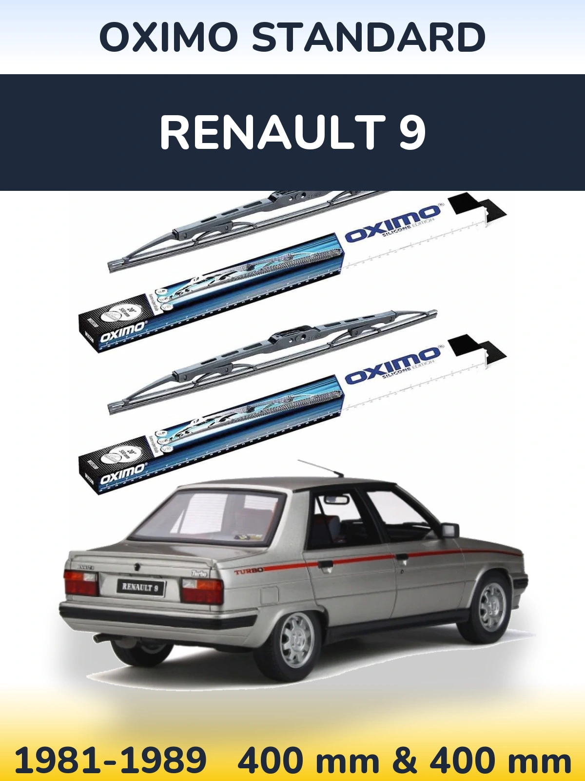Torkarblad Oximo Standard för Renault 9