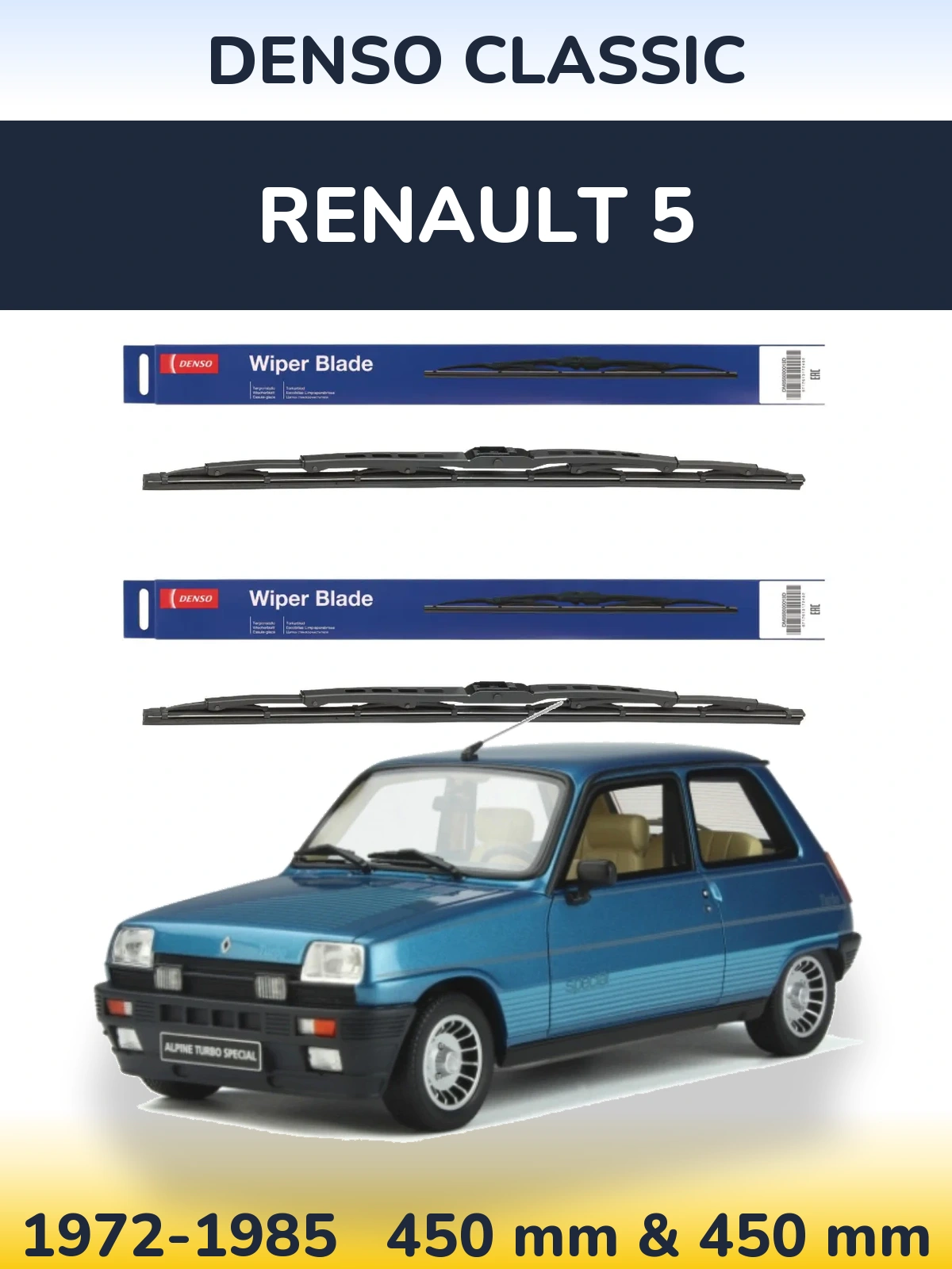 Torkarblad Denso Classic för Renault 5