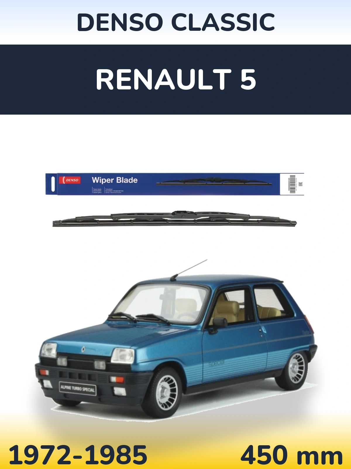 Torkarblad Denso Classic för Renault 5
