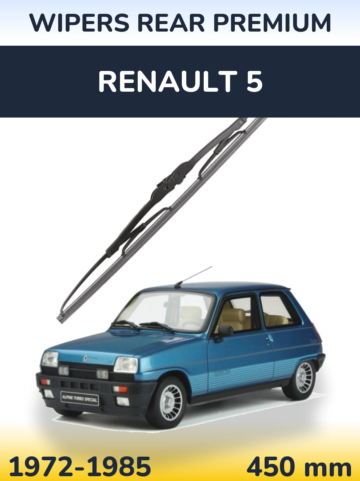 Задний дворник WIPERS REAR PREMIUM 450 мм для Renault 5 1972-1985