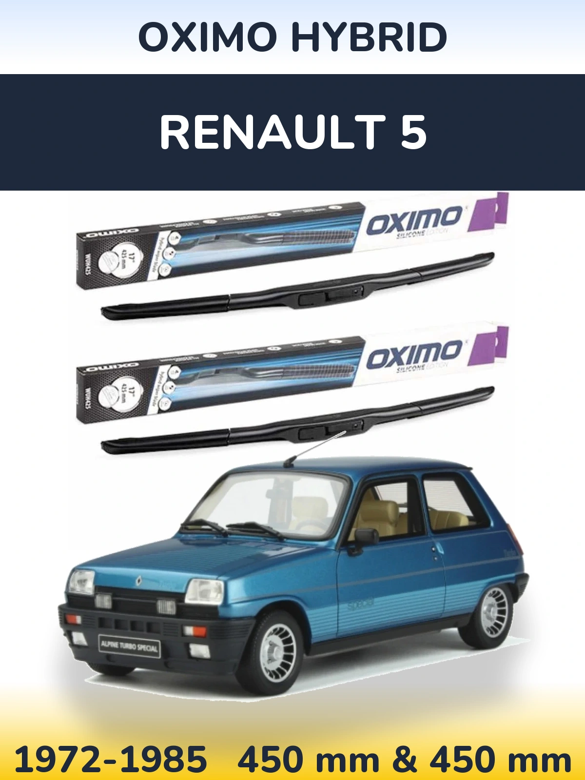 Torkarblad Oximo Hybrid för Renault 5