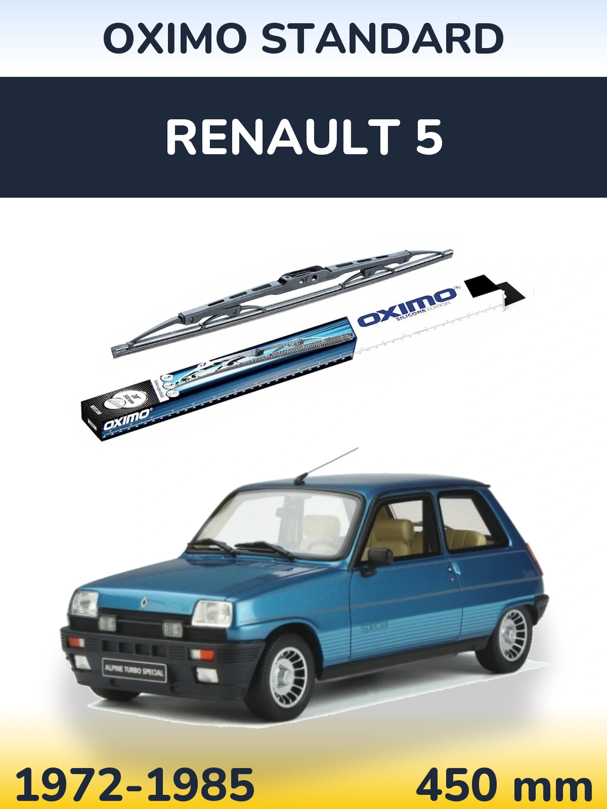 Torkarblad Oximo Standard för Renault 5