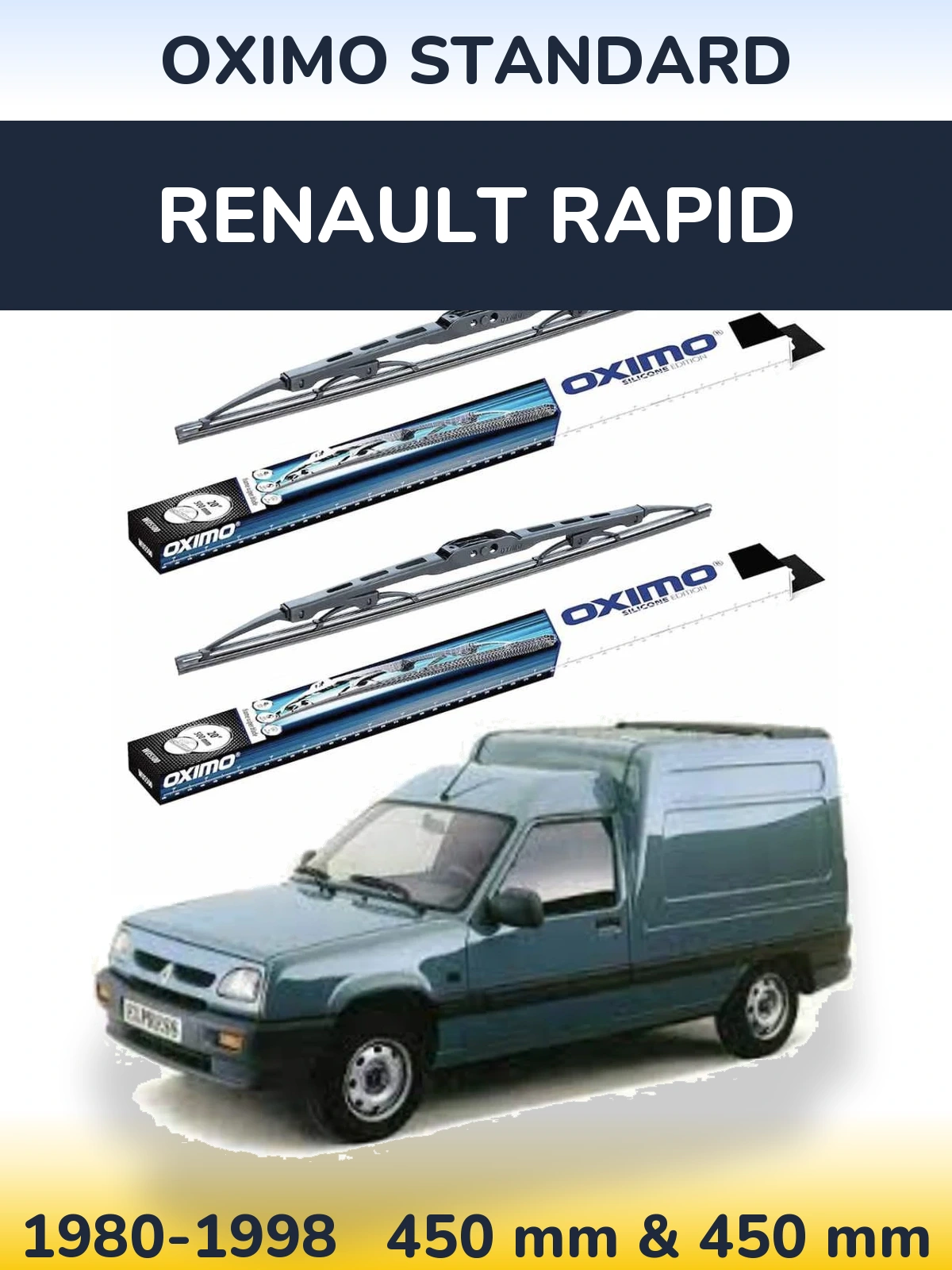 Torkarblad Oximo Standard för Renault Rapid