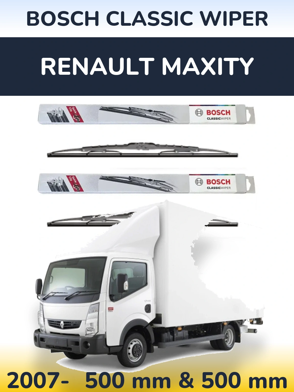Torkarblad BOSCH Classic Wiper för Renault Maxity