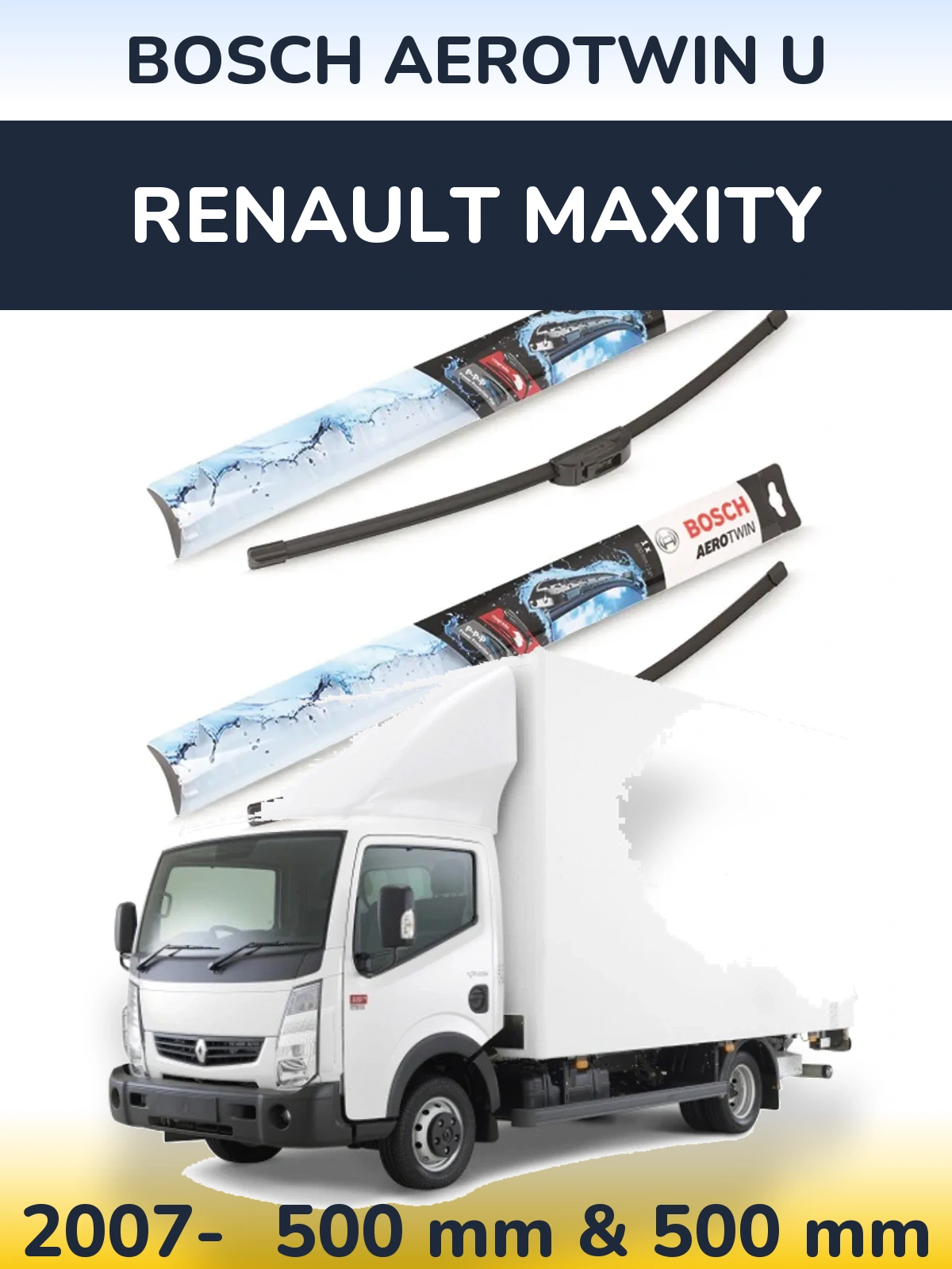 Torkarblad BOSCH AeroTwin U för Renault Maxity
