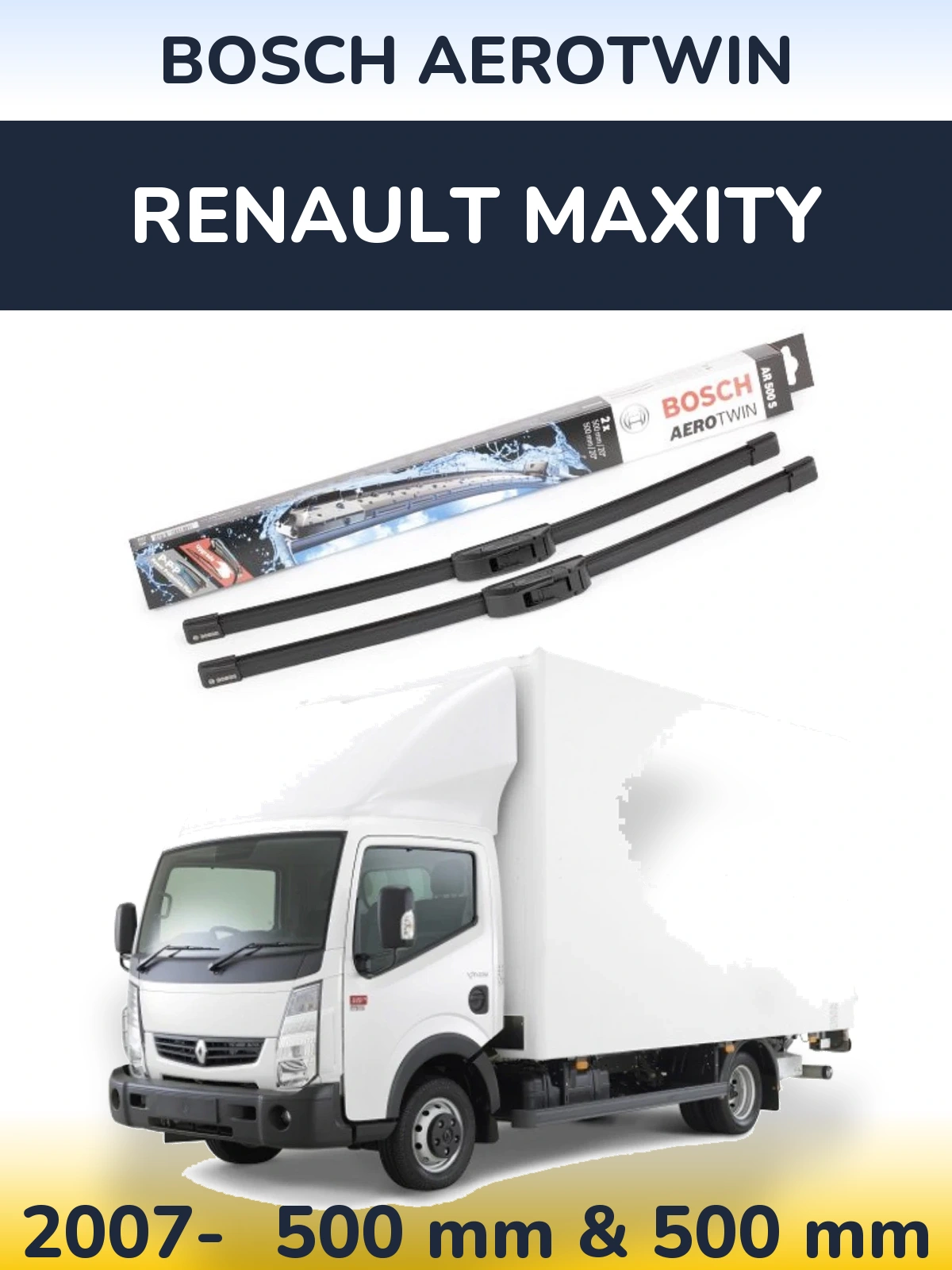 Torkarblad BOSCH AeroTwin för Renault Maxity
