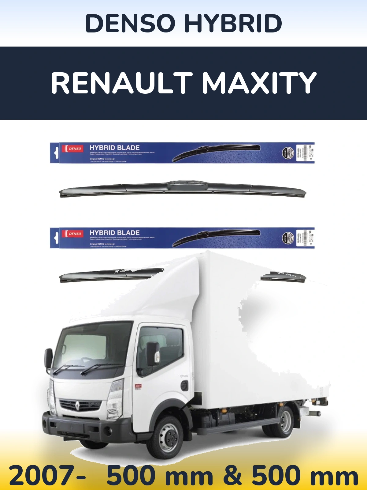 Torkarblad Denso Hybrid för Renault Maxity