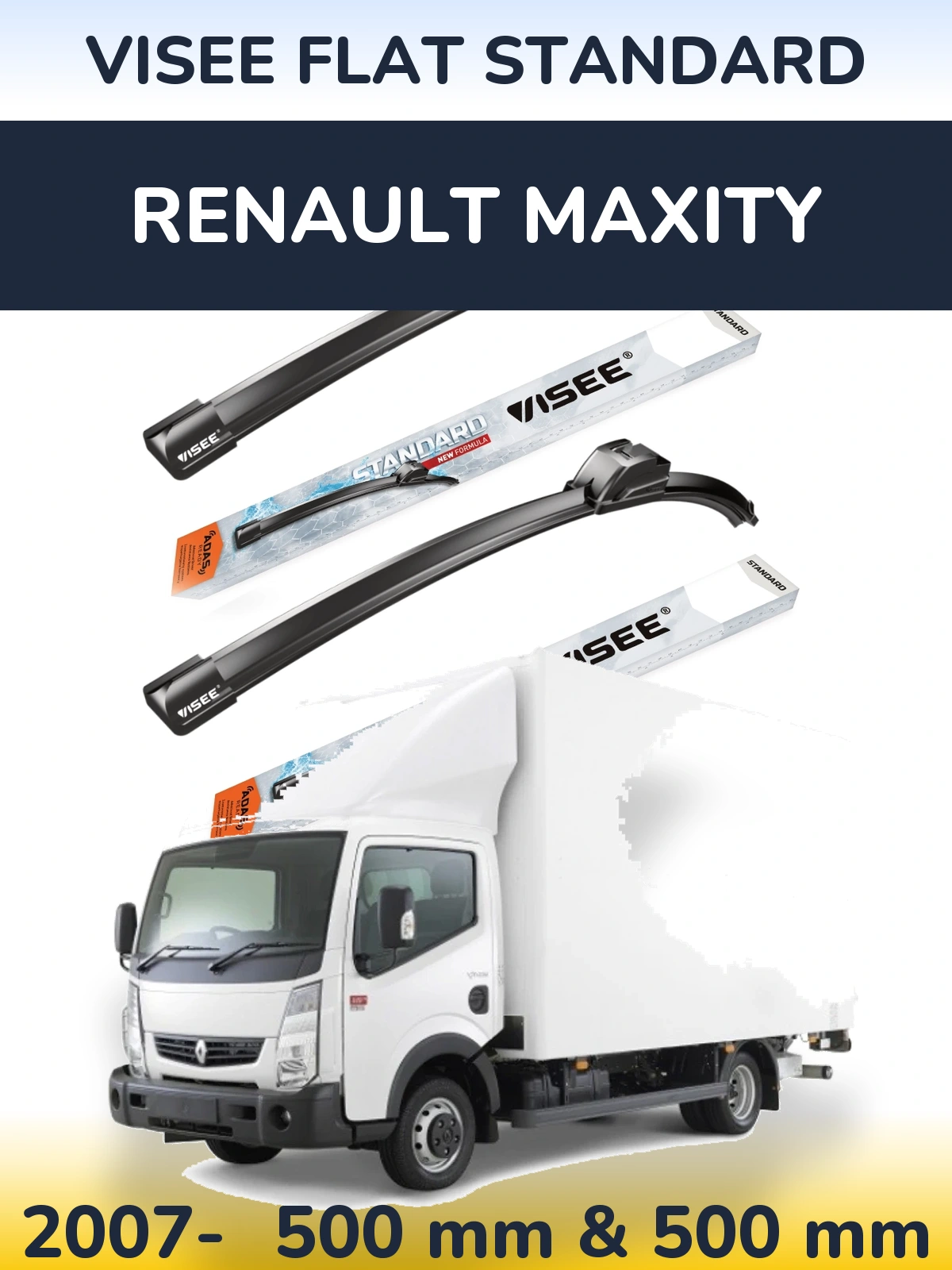 Torkarblad VISEE FLAT STANDARD för Renault Maxity