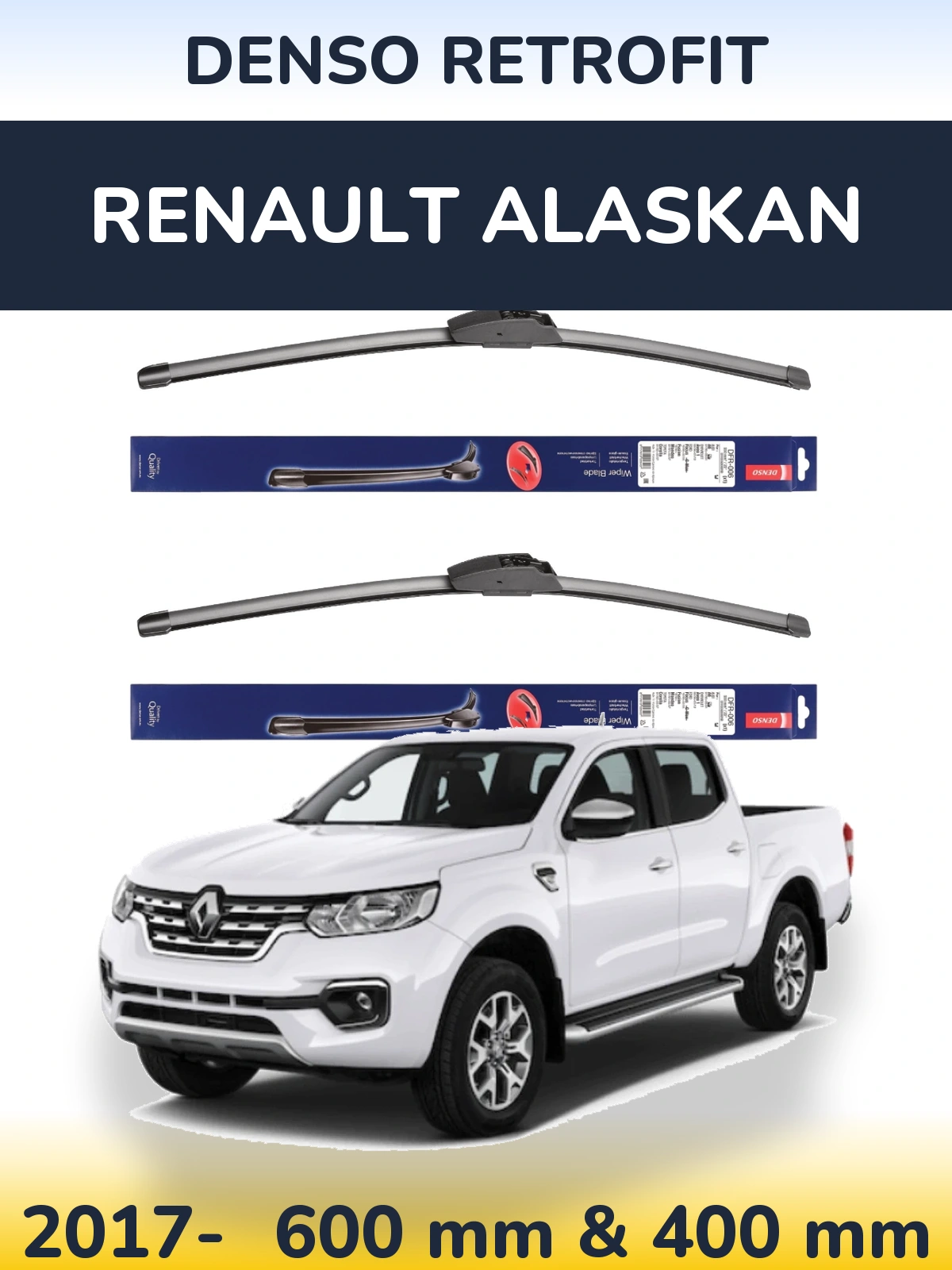 Torkarblad Denso Retrofit för Renault Alaskan