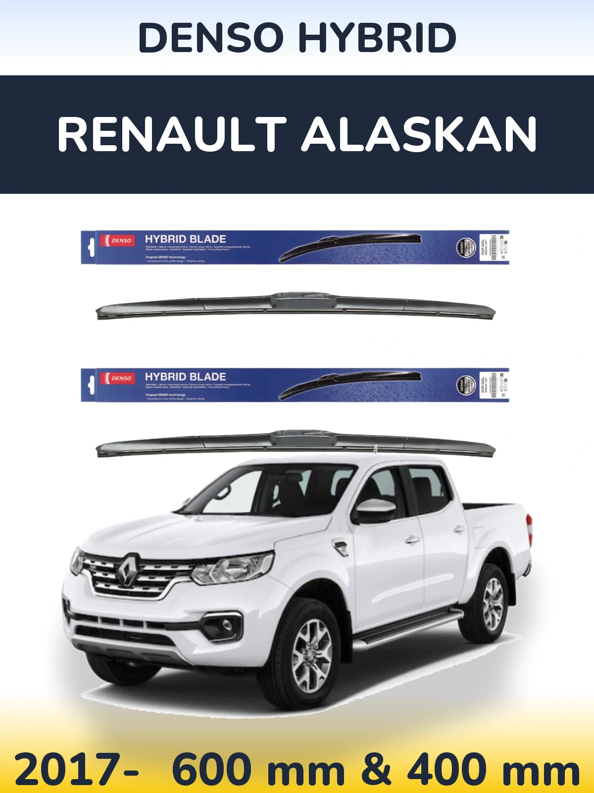 Torkarblad Denso Hybrid för Renault Alaskan