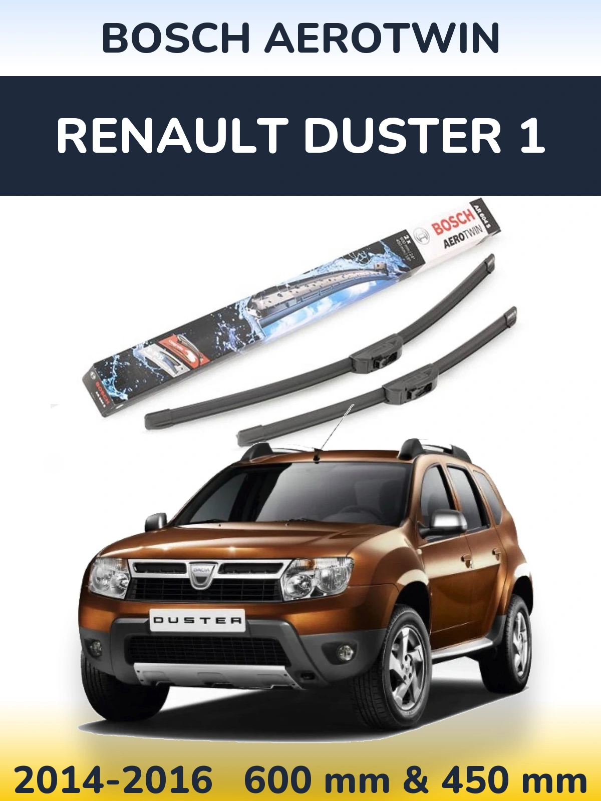 Torkarblad BOSCH AeroTwin för Renault Duster 1