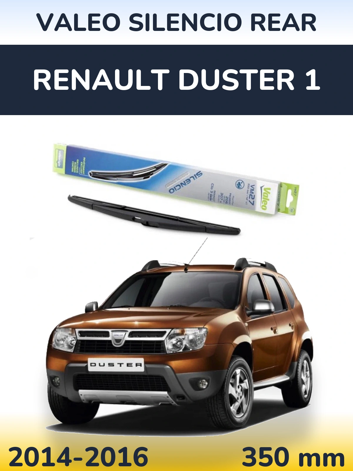 Torkarblad Valeo Silencio Rear för Renault Duster 1
