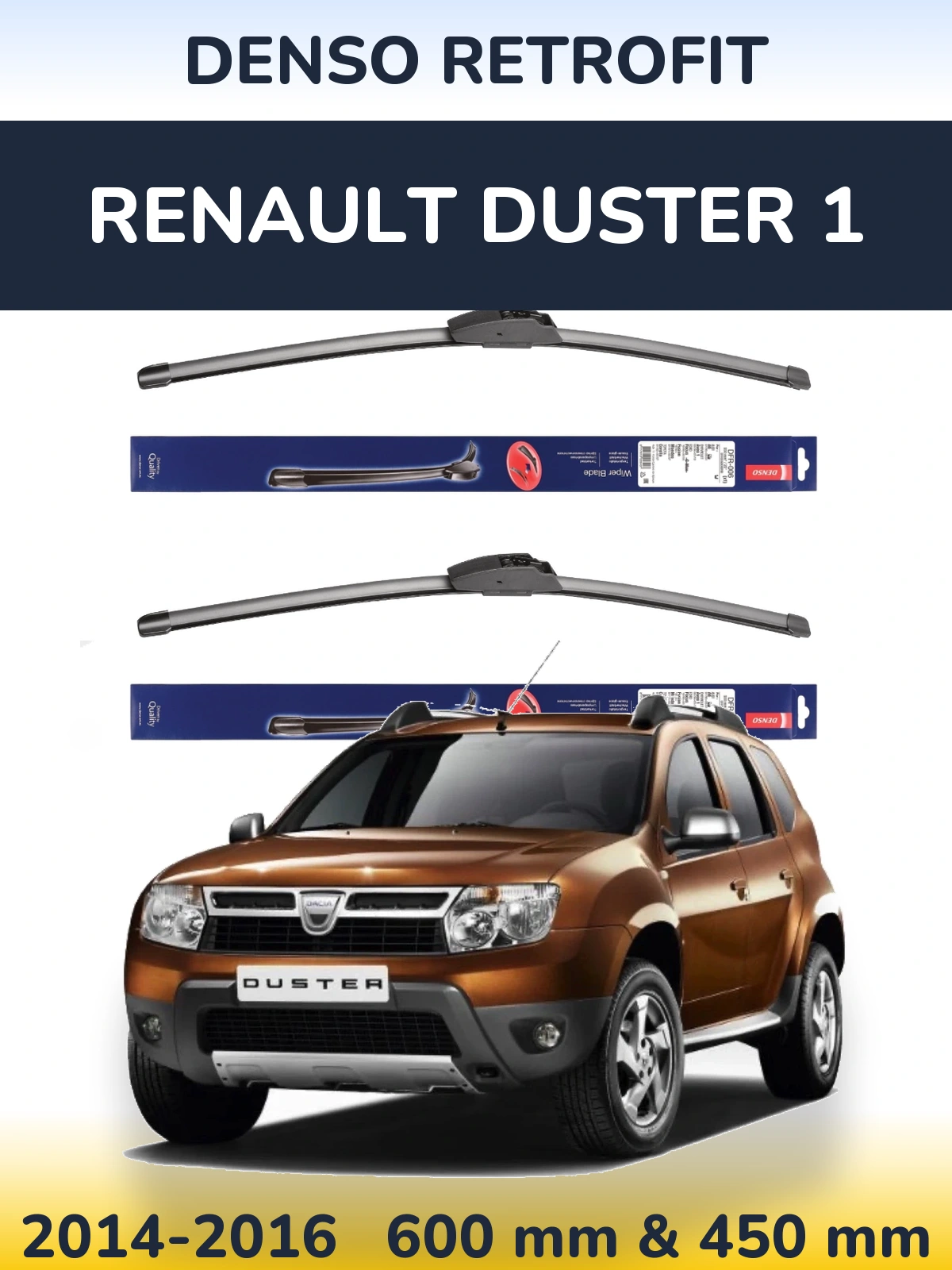 Torkarblad Denso Retrofit för Renault Duster 1