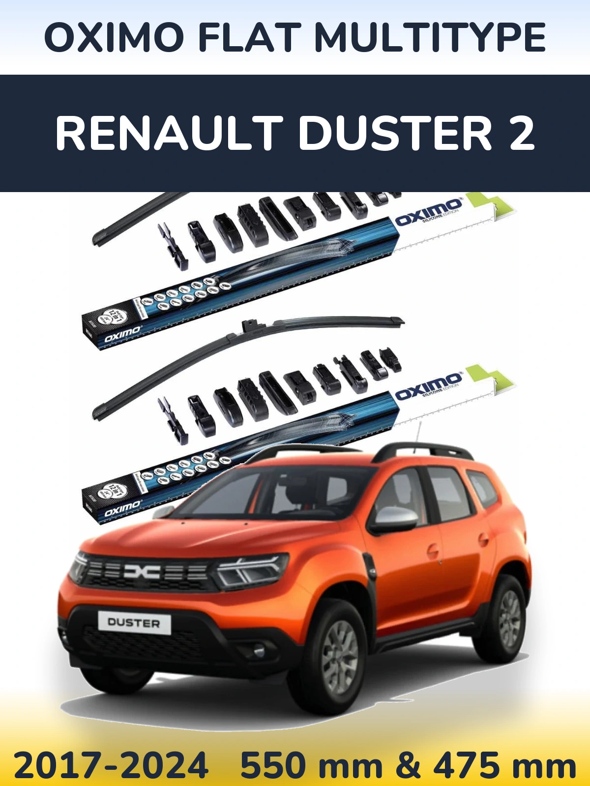 Torkarblad Oximo Flat MultiType för Renault Duster 2
