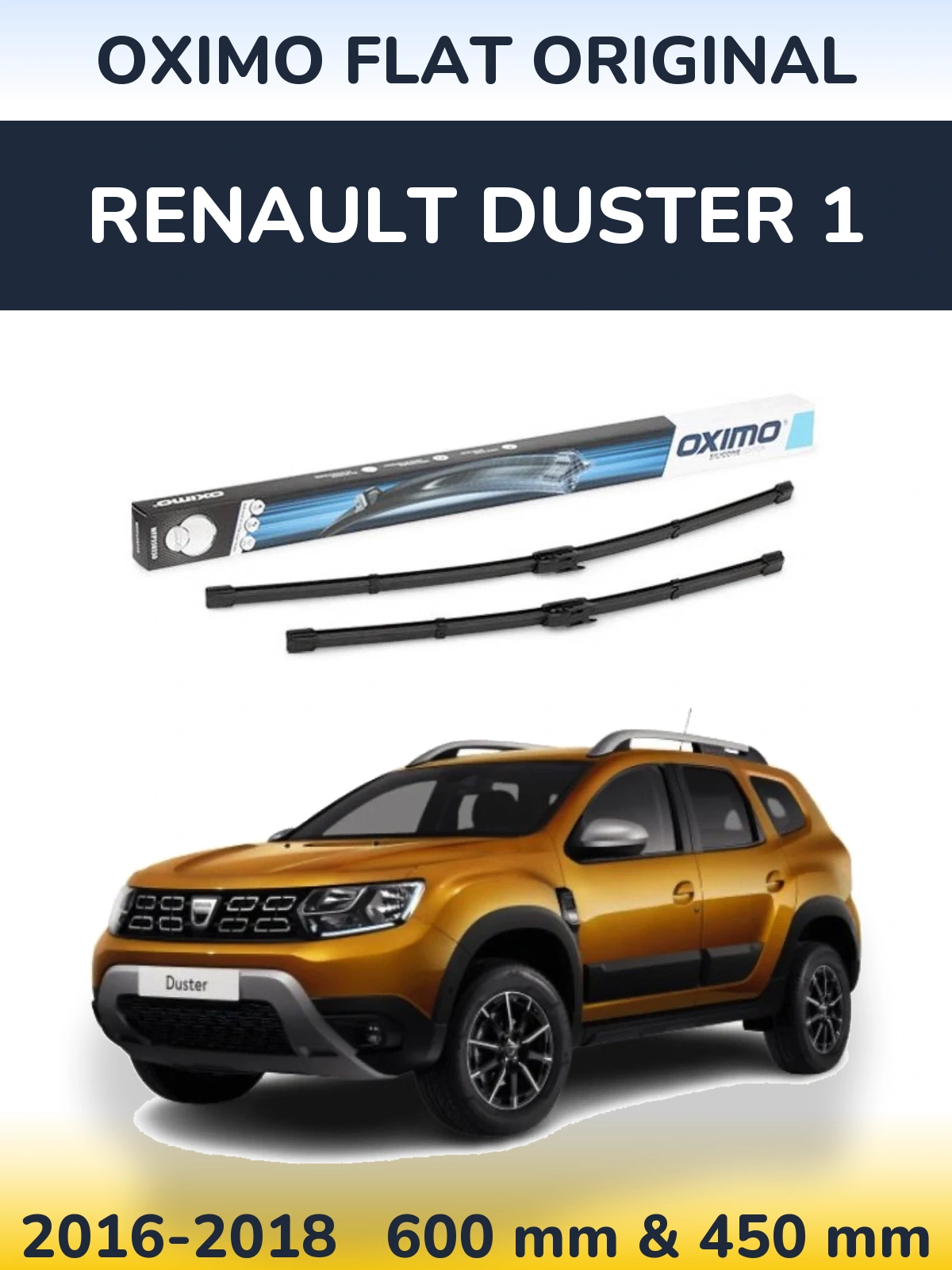 Torkarblad Oximo Flat Original för Renault Duster 1